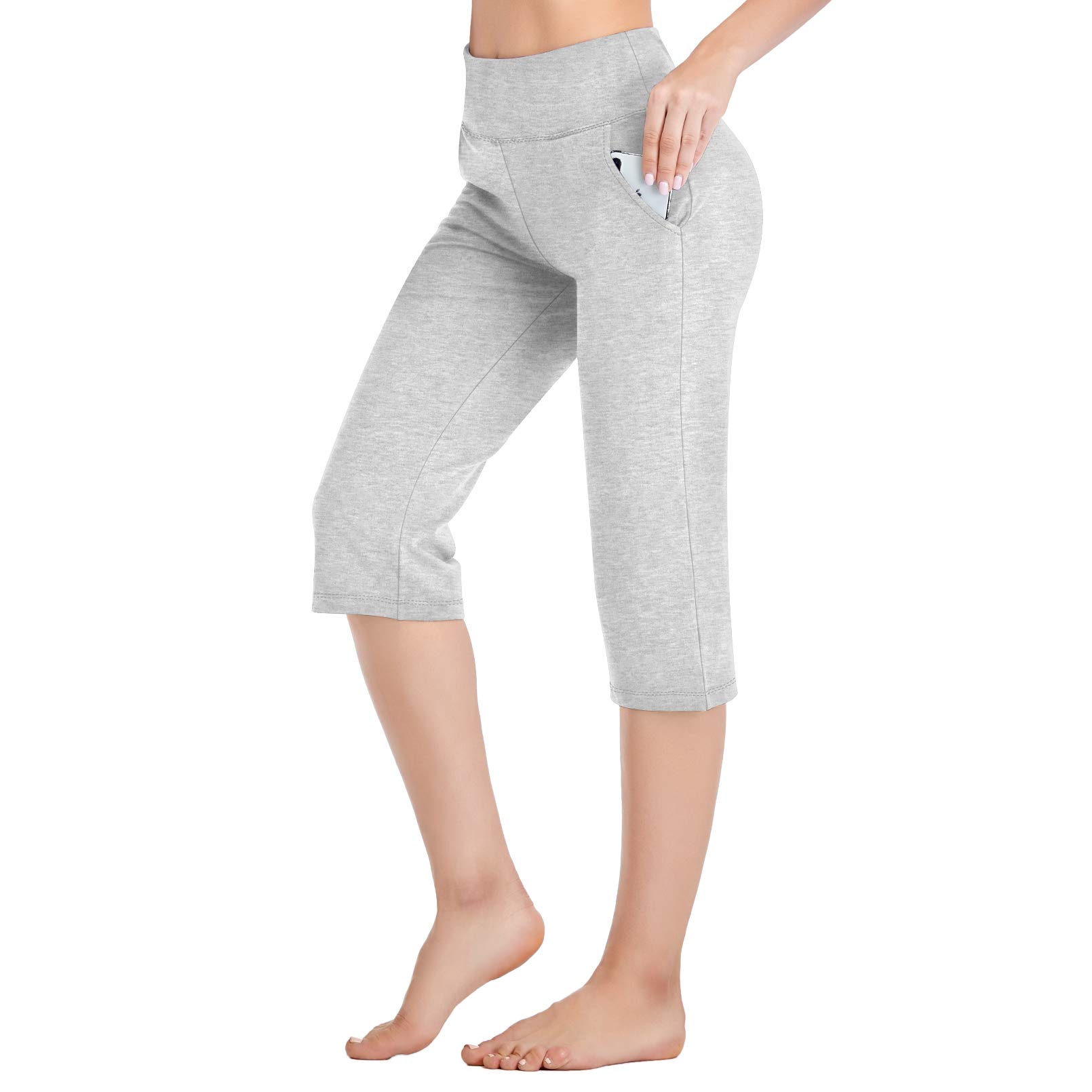 RIMLESS 7 Women's Yoga Pants with Pockets High Waist Stretch Pants Tummy Control Workout Pants