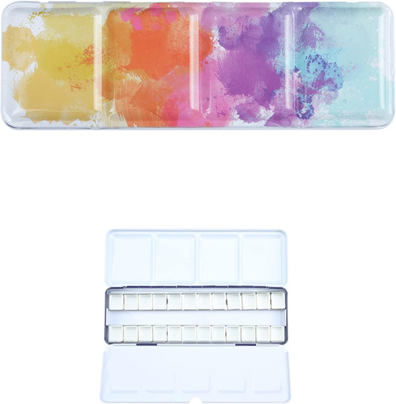 Deluxe Aquarell-Box Sakura-Rose - Handbemalt Für 24 Farbnäpfe