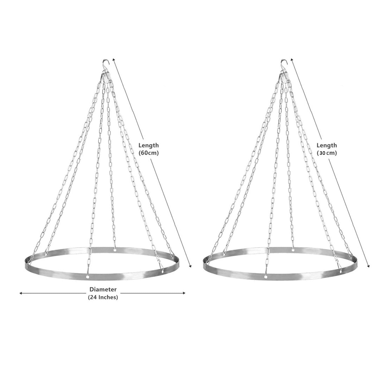 Rideaux de plafond à suspendre antirouille, 30 cm