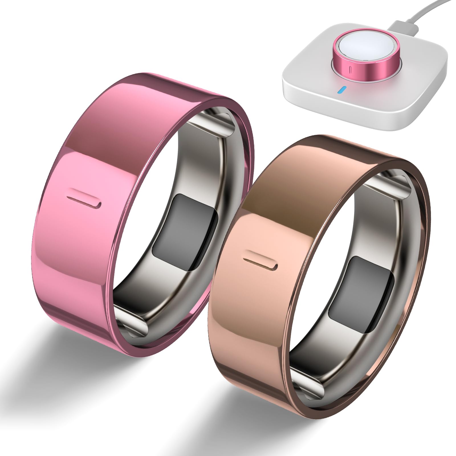 High-Gloss Plated Covers Compatible with Oura Ring Gen 4/Oura Gen 3 Cover, Anti-Scratch Ultra-Thin TPU Ring Protector Case Accessories for Women Men - Not for Oura 4 Ceramic — view 15