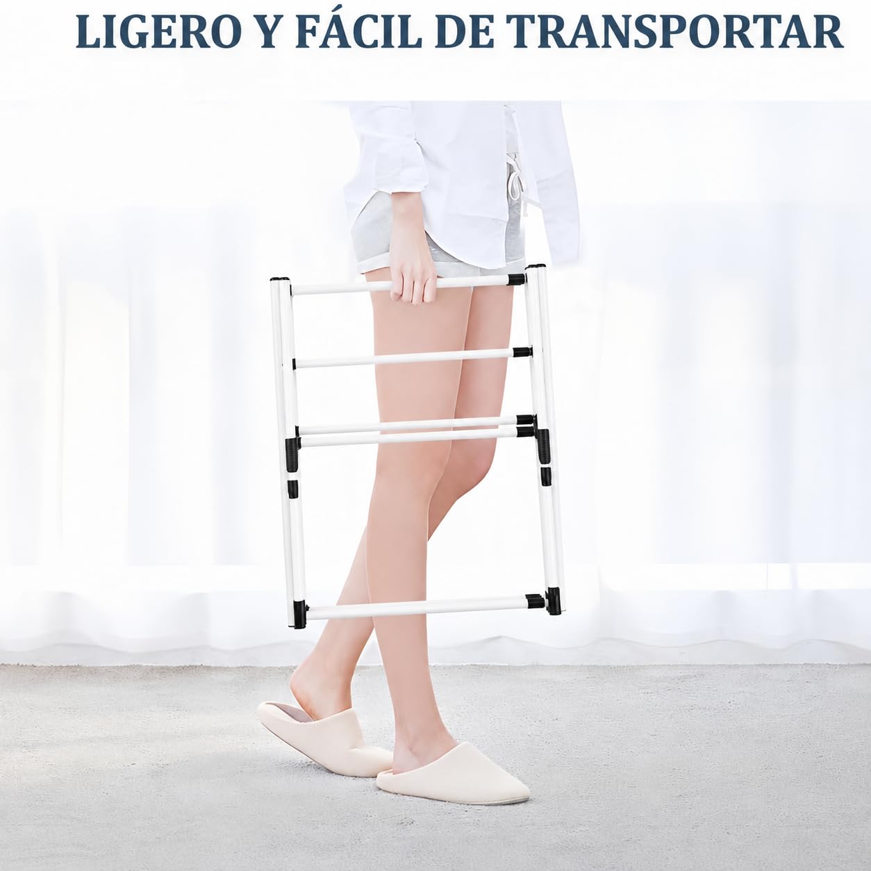 Tendedero plegable vertical extensible aluminio | Tendedero de ropa interior exterior | Ajustable en altura y anchura | Tendedero portátil compacto resistente | Drying rack 4 niveles Espacios pequeños