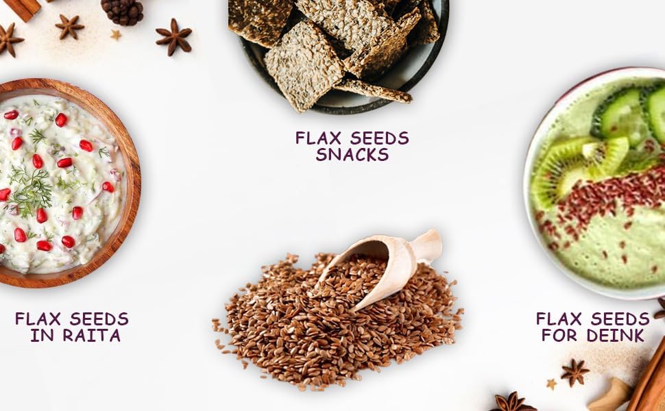 Image of LAKSHRAJ SPICES Healthy Premium Pumpkin Seeds, Chia Seeds, Flax and Sunflower Seeds, Quality for Cooking, Seasoning, and Spices (1 KG Each, Superfood Combo)