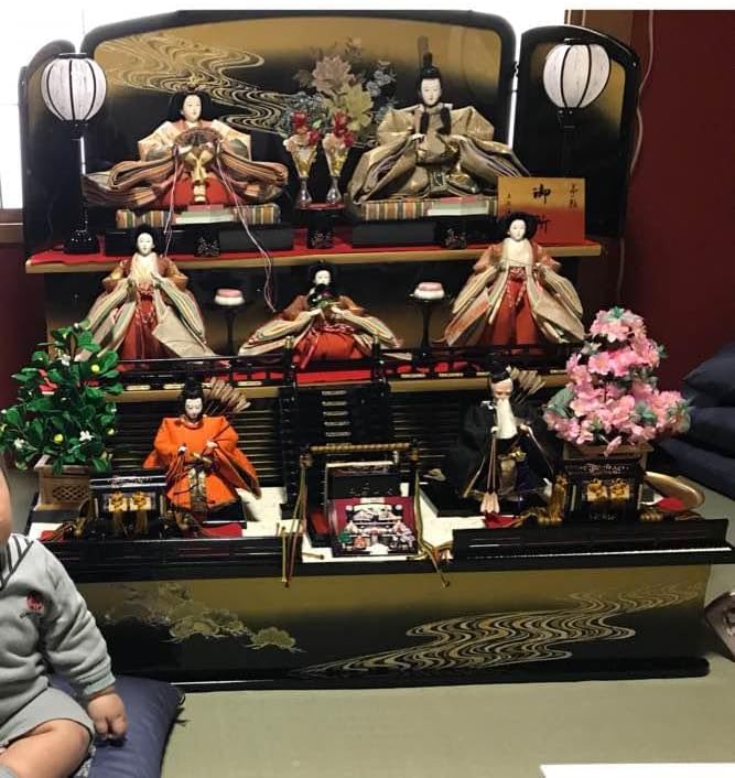 雛人形 三段 収納三段 平安三賢女付 雛の詩 引き出し式 73HR-