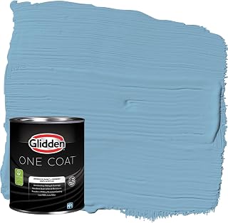 Glidden Interior Paint + Primer: Blue/Arabella, One Coat, Eggshell, 1-Quart