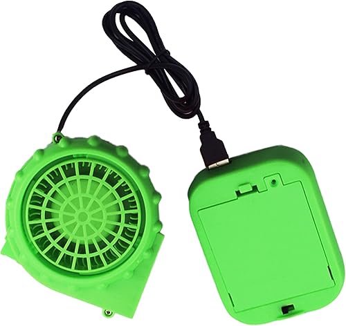 Miniatura 4 de Ventilador de disfraz verde mini ventilador inflable para dinosaurio disfraz inflable de disfraces para Halloween, Navidad, cosplay, disfraz
