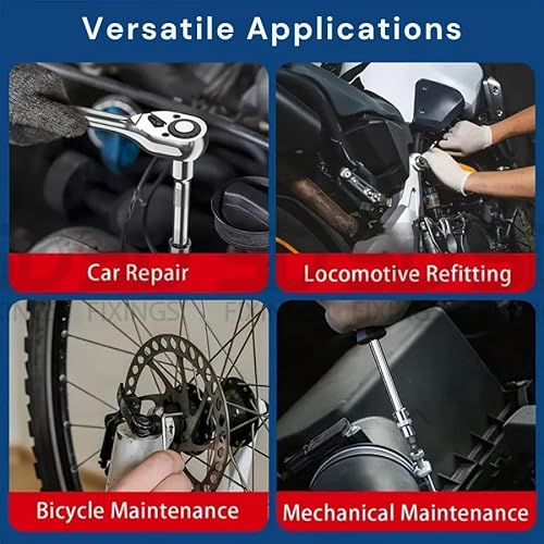 SDFIXINGS 12pcs Metric Socket Drive Set 8-24mm with Quick Release 1/2" Drive Ratchet Wrench 24 Teeth & 5" Extension Bar, High Grade Chrome Vanadium Steel, Rust Resistant, Car Garage Mechanic Home DIY 8 SDFIXINGS 12pcs Metric Socket Drive Set 8-24mm with Quick Release 1/2" Drive Ratchet Wrench 24 Teeth & 5" Extension Bar, High Grade Chrome Vanadium Steel, Rust Resistant, Car Garage Mechanic Home DIY - Image 8