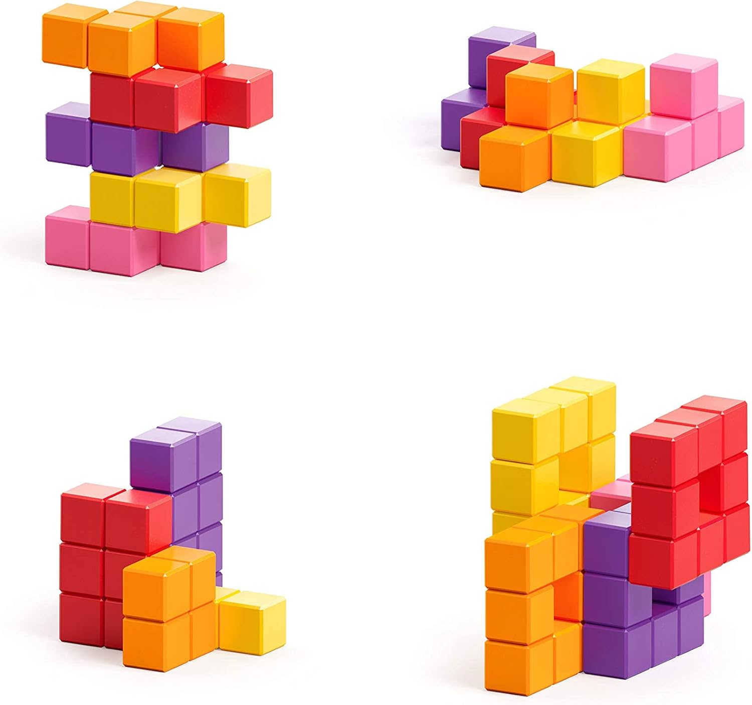 PIXIO Mega Bundle Magnetic Building Blocks for Kids & Adults - Magnetic Blocks Building Toys - Magnetic Cubes Toy Building Sets - Cube Magnets for Kids - Magnetic Blocks for Adults