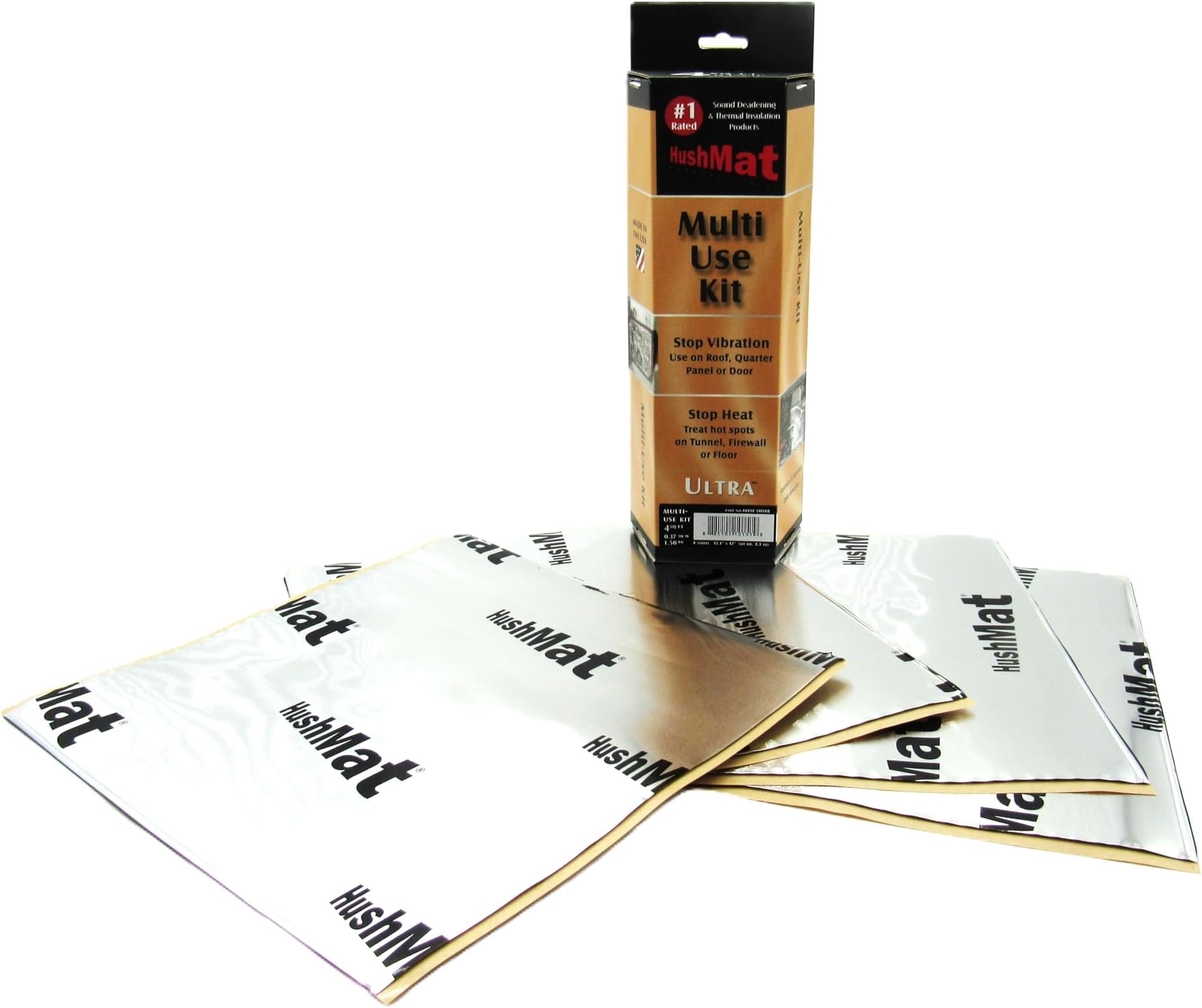 Multi Use Kit - Sound Deadening and Thermal Insualtion - (4) 12" x 11" Silver...