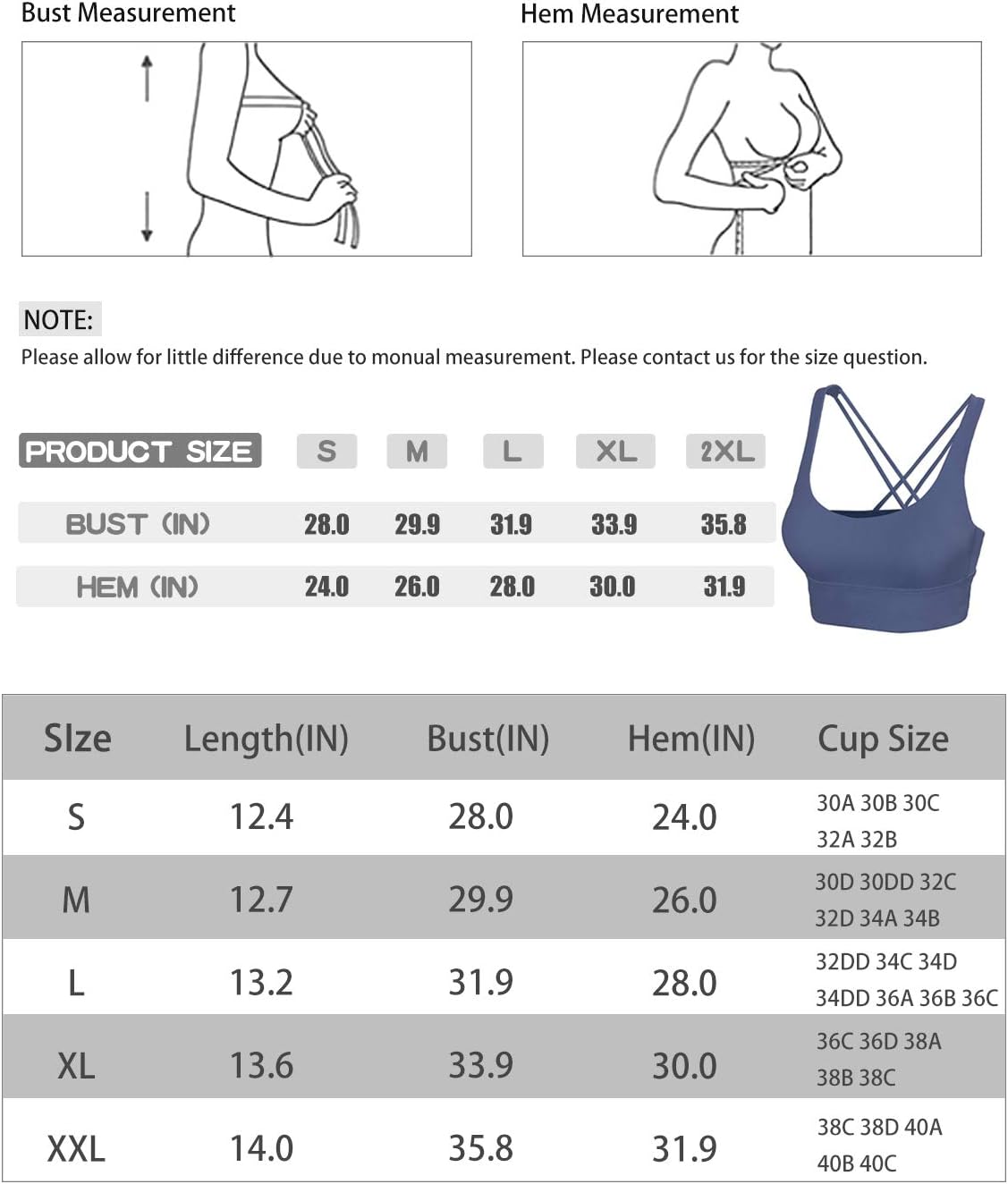 Kimmery Active Crop Tops for Women, Workout Bras Full Support High Impact Cortos Petite Snappy Cami Solstice Pull Over Builtup Bras Dusty Purple Small