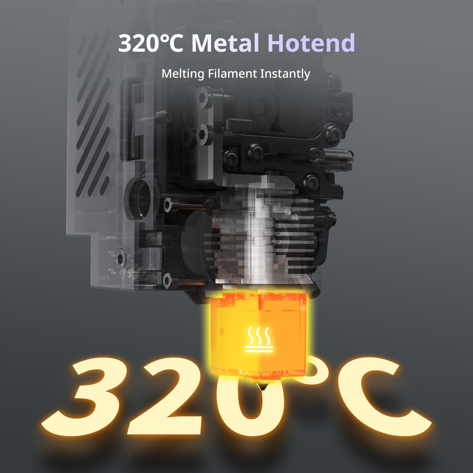 Anycubic Kobra S1 Drukarka 3D, zamknięta struktura CoreXY, szybki druk 600 mm/s, hotend 320°C z wyjmowaną dyszą, monitorowanie sztucznej inteligencji, opcjonalny druk wielokolorowy