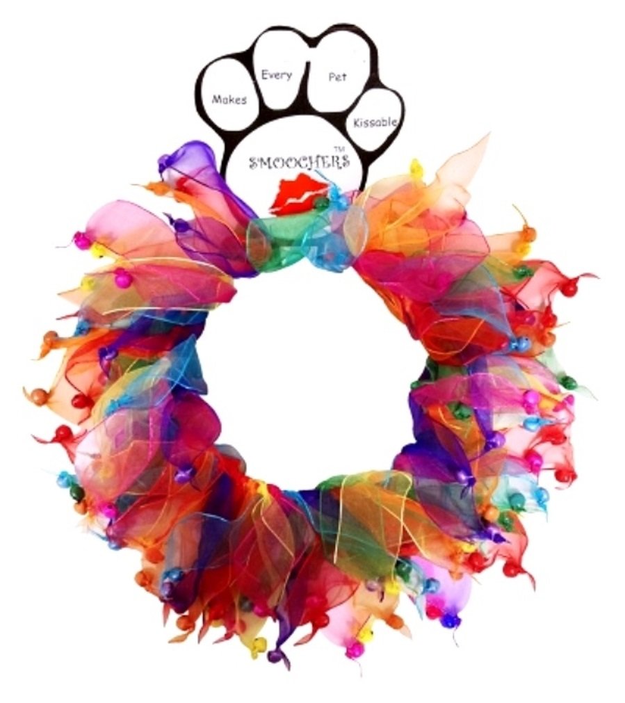 Pet, Dog & Cat Smoocher Pet Necklace, Confetti Bells or Confetti Jewels" L Confetti Bells