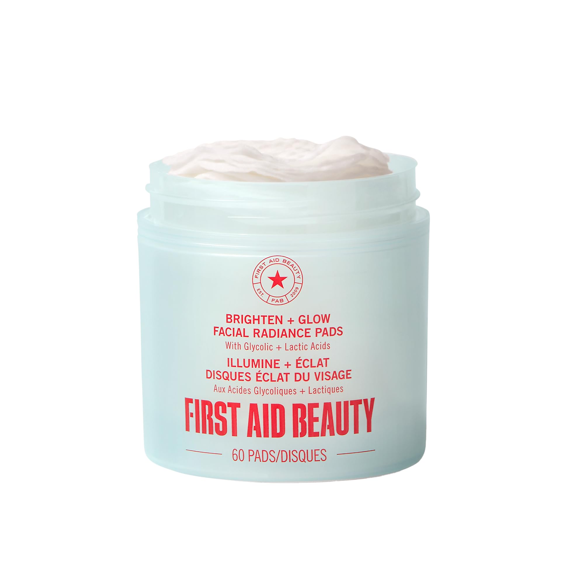 First Aid Beauty - Facial Radiance Pads with Glycolic & Lactic Acids, Daily Exfoliating Pads with AHA, Visibly Smaller Pores, Help Tone & Brighten Skin, One-Step Makeup Prep, Compostable, 28 — view 14