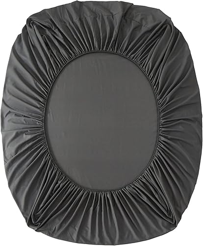 Miniatura 8 de Anibedding - Juego de 7 piezas cama en una bolsa, edredón negro y gris tamaño full, juego de edredón de microfibra a rayas ligeras para dormitorio