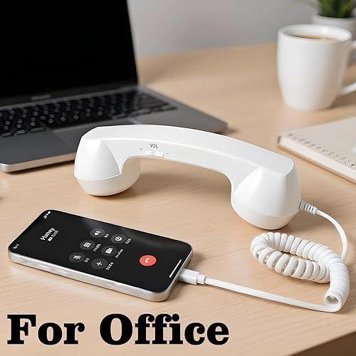 Miniatura 4 de Retro Phone Handset, 2026 New Bluetooth Retro Phone Handset for iPhone, Type-C Retro Telephone Wired Handsets Style Landline Handle Receiver for