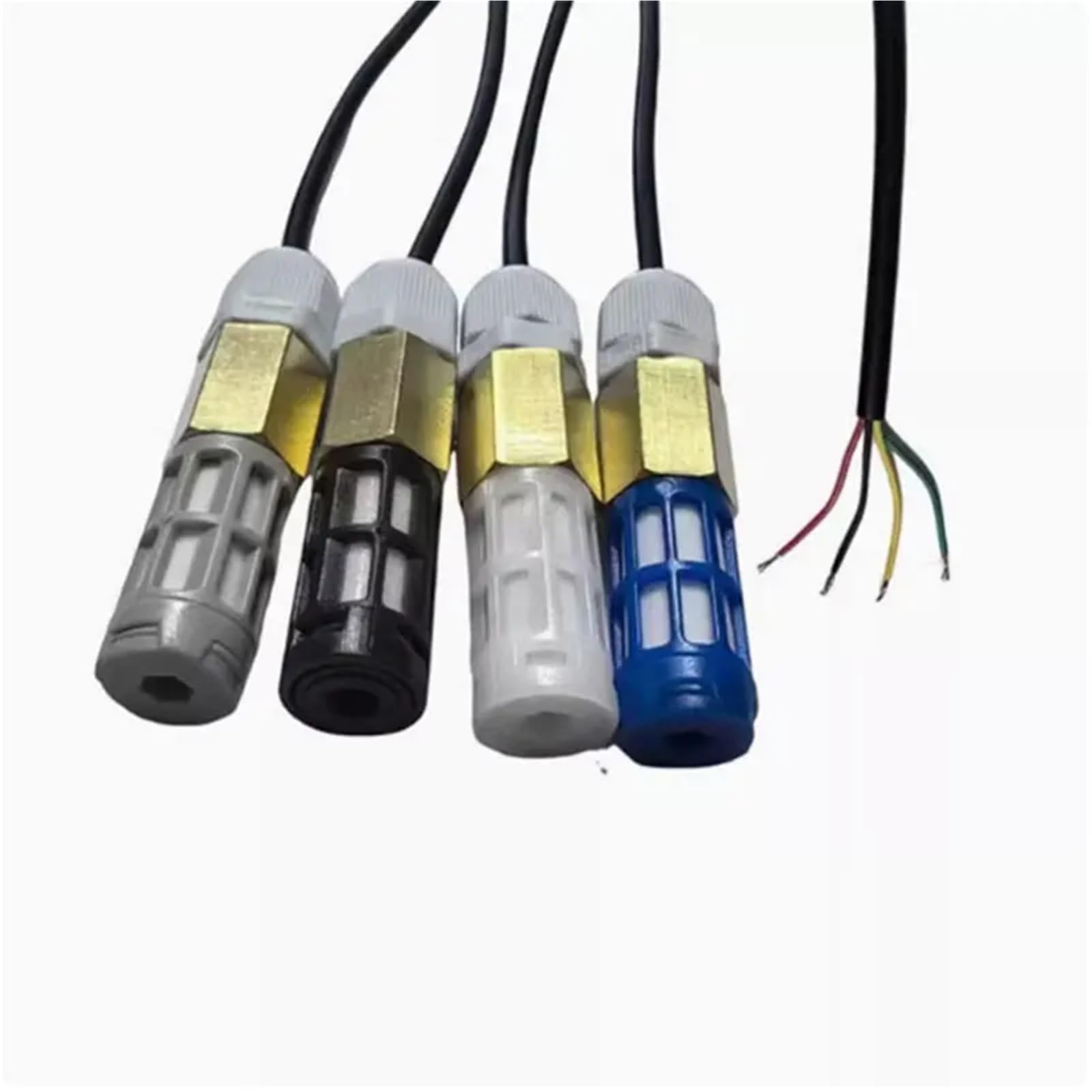SHT40 SHT30 SHT20 21 SHT35 Modulo sensore di umidità di temperatura Cavo sonda Sensori di capacità digitali impermeabili(Black,SHT30)