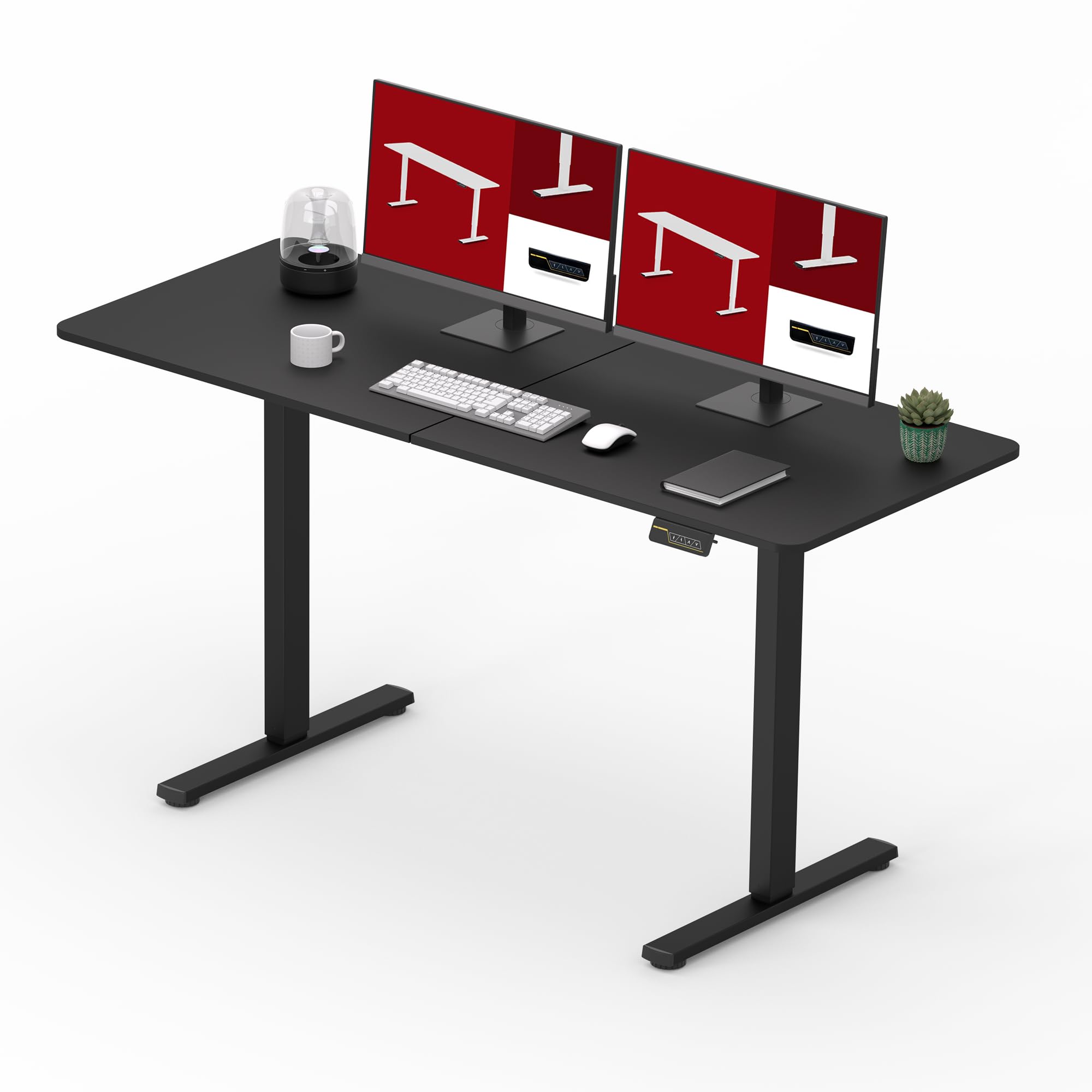 Amazon | SANODESK 昇降デスク FQシリーズ 収納フック付き 電動昇降 