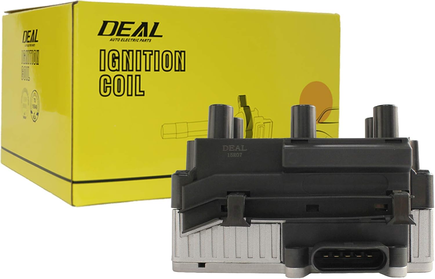 DEAL Ignition Coil Pack, Compatible with Volkswagen Golf Jetta 2.8L, Replaces UF338 C1320