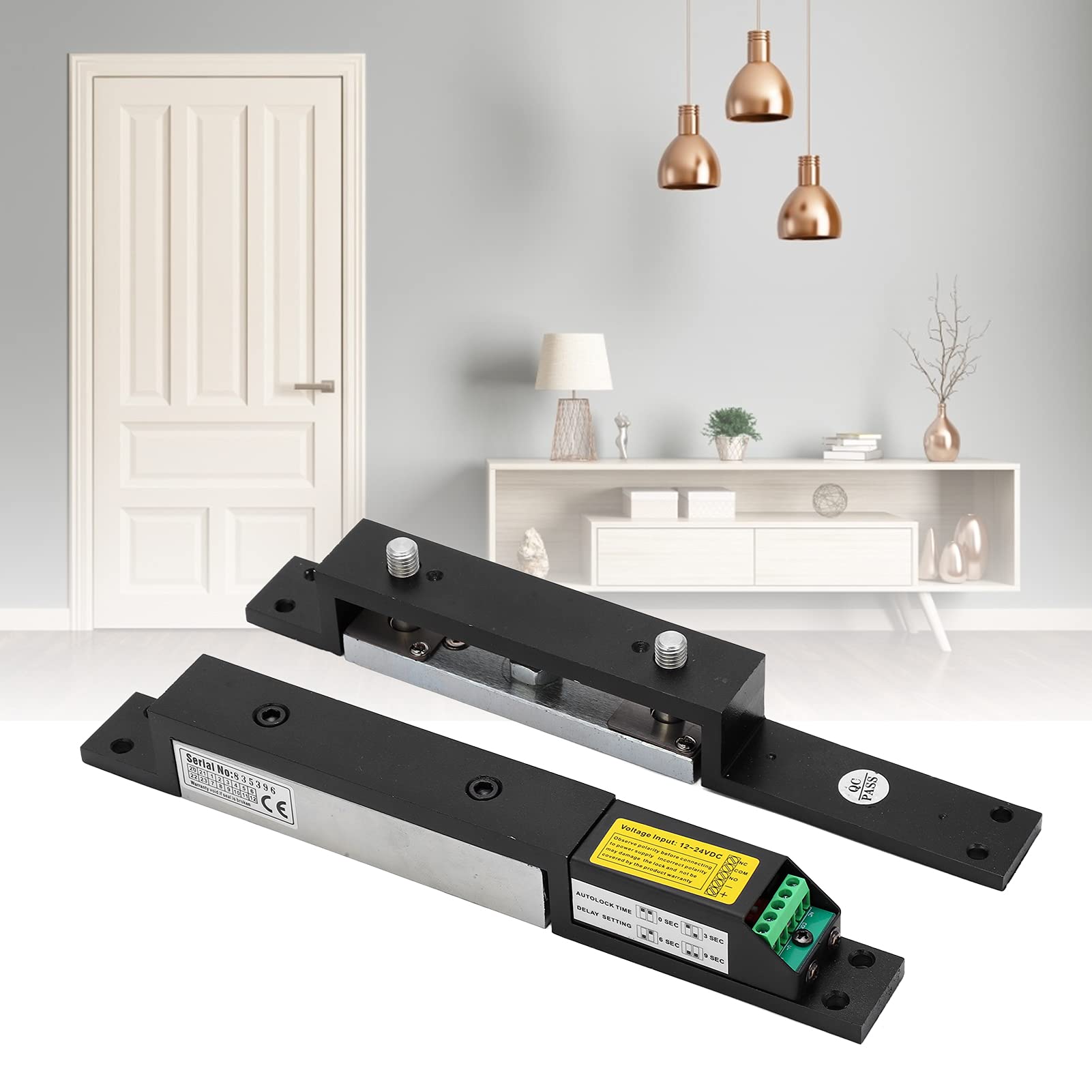 Luocute Serrure Magnétique électrique 2000Ibs, Force de Maintien, Double