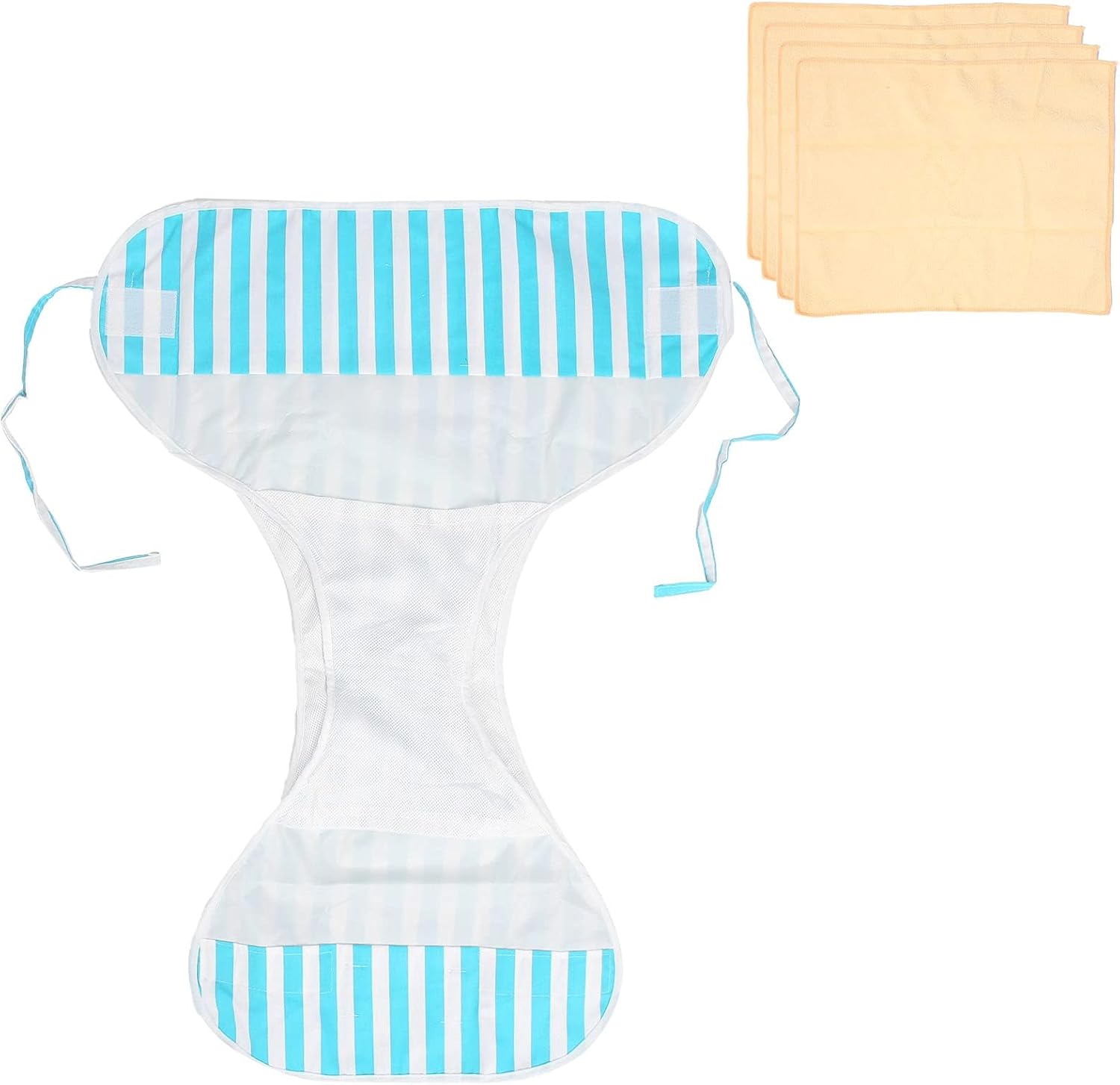 Adult Diapers, Unisex Incontinence Underwear Reusable Elderly Diaper Breathable Diapers Underwear with Towel Mat Elderly Diaper