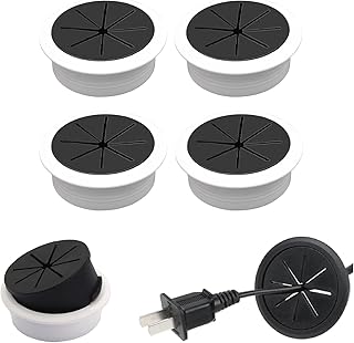 Desk Cable Hole Covers,Desk Grommets Round Rubber Cable Grommets,4 PCS,2 Inch (50 mm),Grommet Hole Cover for Wires Cables ...