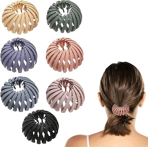 7 Pieces Bird Nest Hair Clips | Retractable Hair Loops Hairstyle Hairpin Headband Nonslip Hair Clips Hair Bun Accessories for Women disponible en Yaxa Costa Rica
