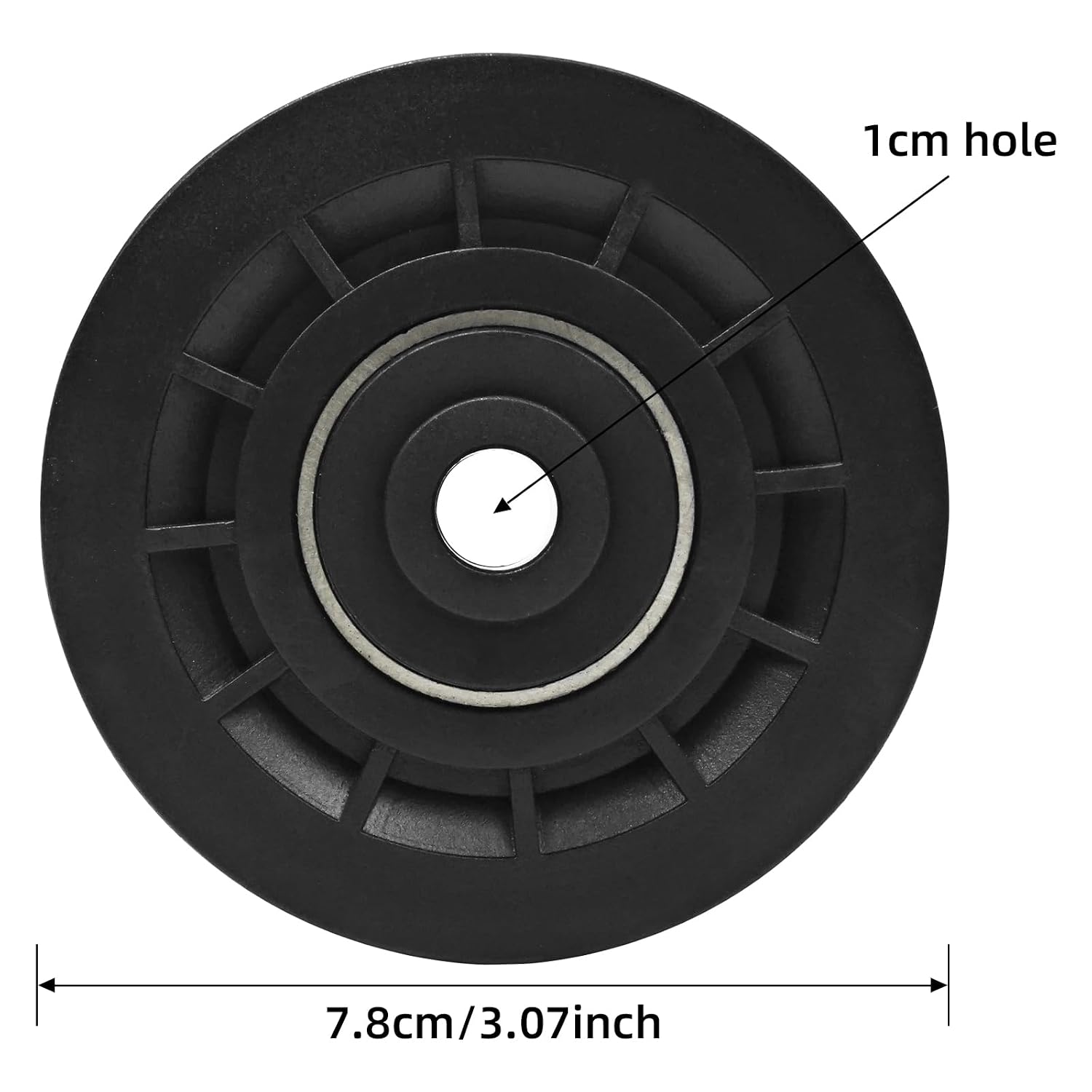 Pulley 78 mm, pulley for ropes, pulleys with ball bearings, pulley, replacement parts, fitness equipment, power station wheels, 2 pieces