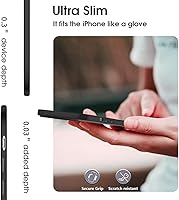 Vista 3 de X-level Funda compatible con iPhone 13 mini, ultrafina [serie Guardian], revestimiento suave de TPU mate, cubierta trasera ligera para iPhone 13