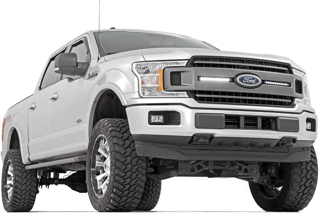 Rough Country Dual Black Series 10" LED Grille Kit for 18-20 F-150 XLT - 70808