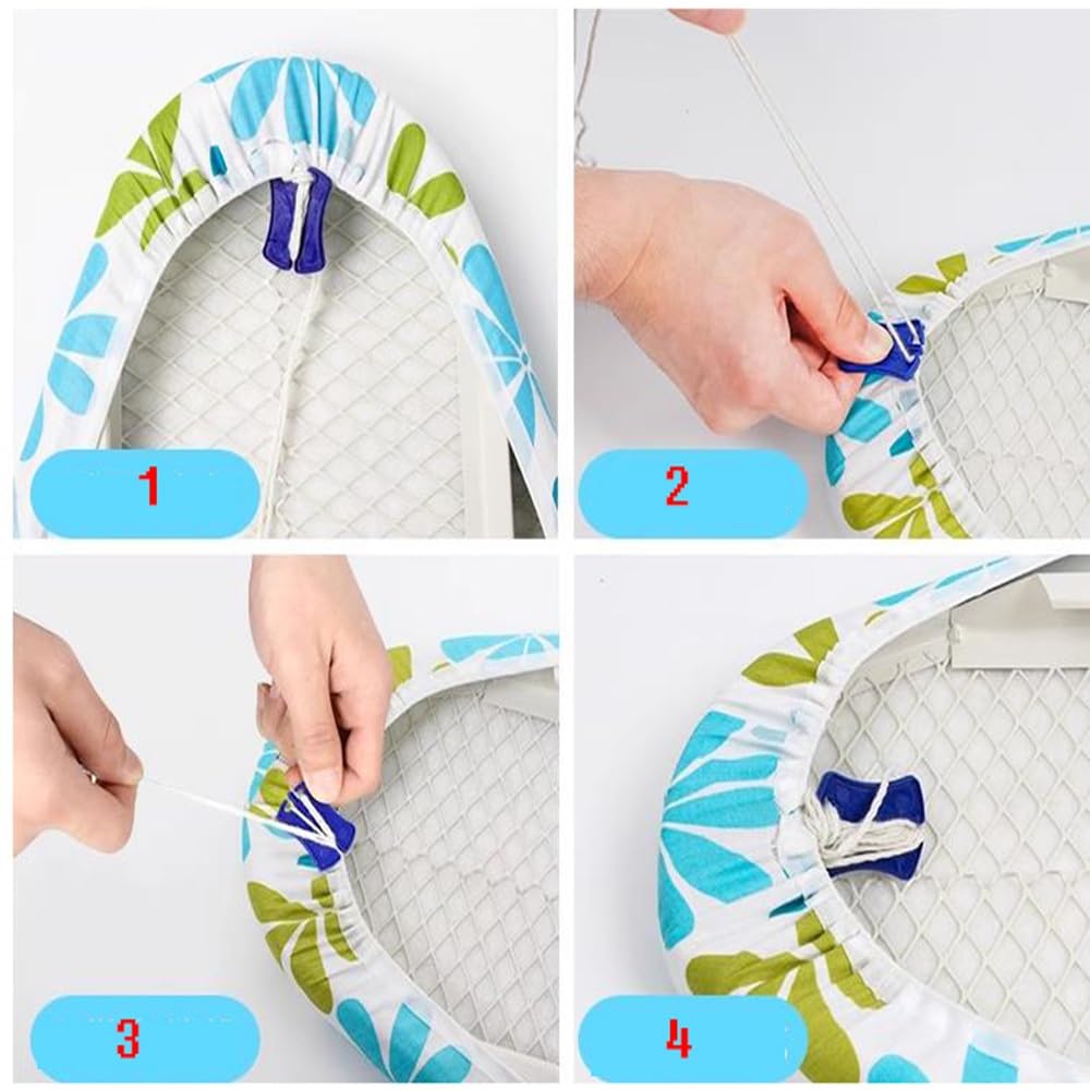 Funda de algodón for Tabla de Planchar de 13 x 39 Pulgadas, Compatible con Tablas de Planchar de Diferentes tamaños. ,Fundas para Tablas de Planchar(Beige,13x44 Inch (110x34 cm))