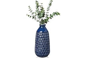 Exquisite Navy Ceramic Vase for Modern and Boho Home Decor