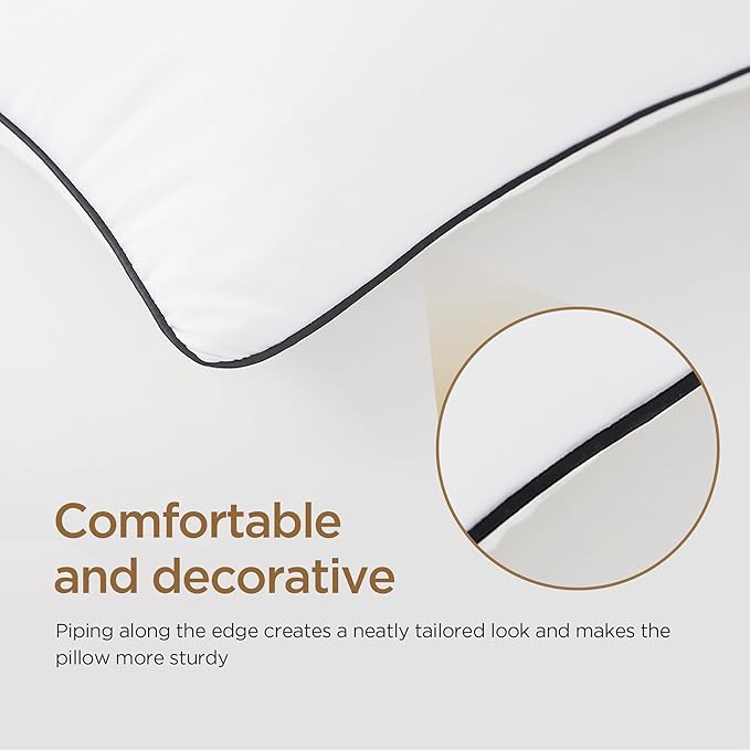 Set 4 Almohadas King Size Relleno de Poliéster Suave y Soportante miniatura 3