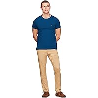 Tommy Hilfiger Stretch Slim Fit Tee Mw0Mw10800, Maglietta a Maniche Corte