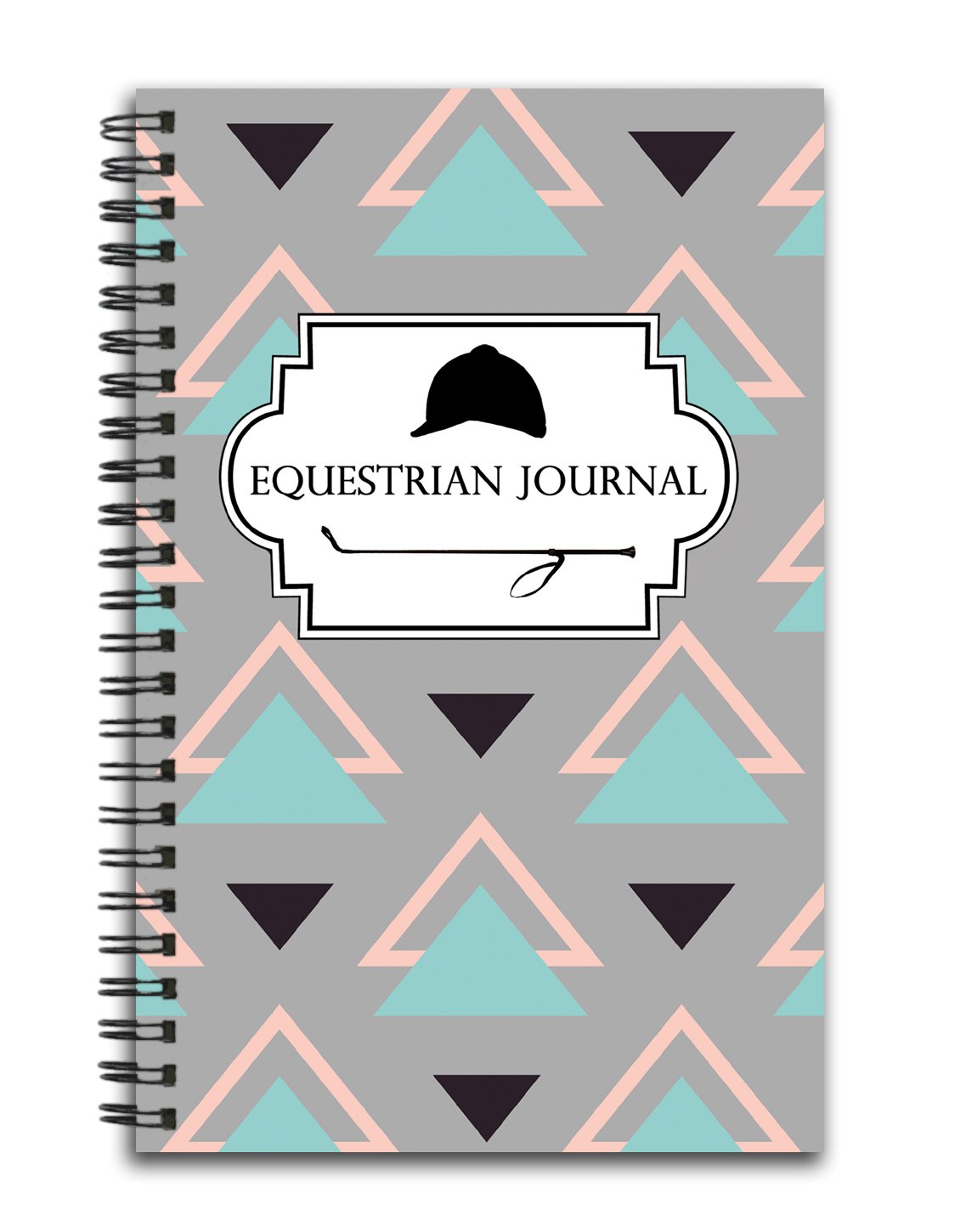 Equestrian Training Journal: Track Your Horseback Riding Lessons, Progress, and Goals - 100 Page Pre-Formatted Spiral Horse Notebook - Pony Lover Gift