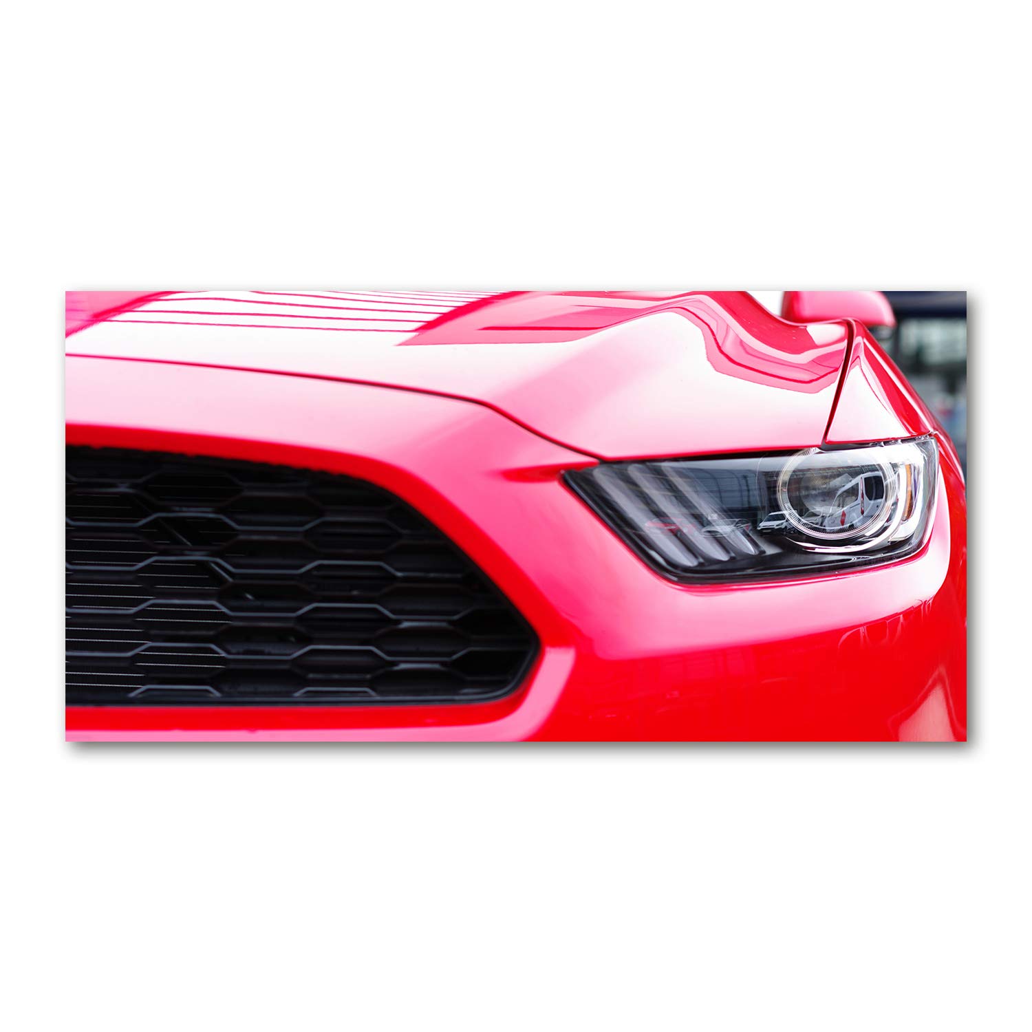 Tableau acrylique haut de gamme voiture de sport rouge 120x60cm Tulup