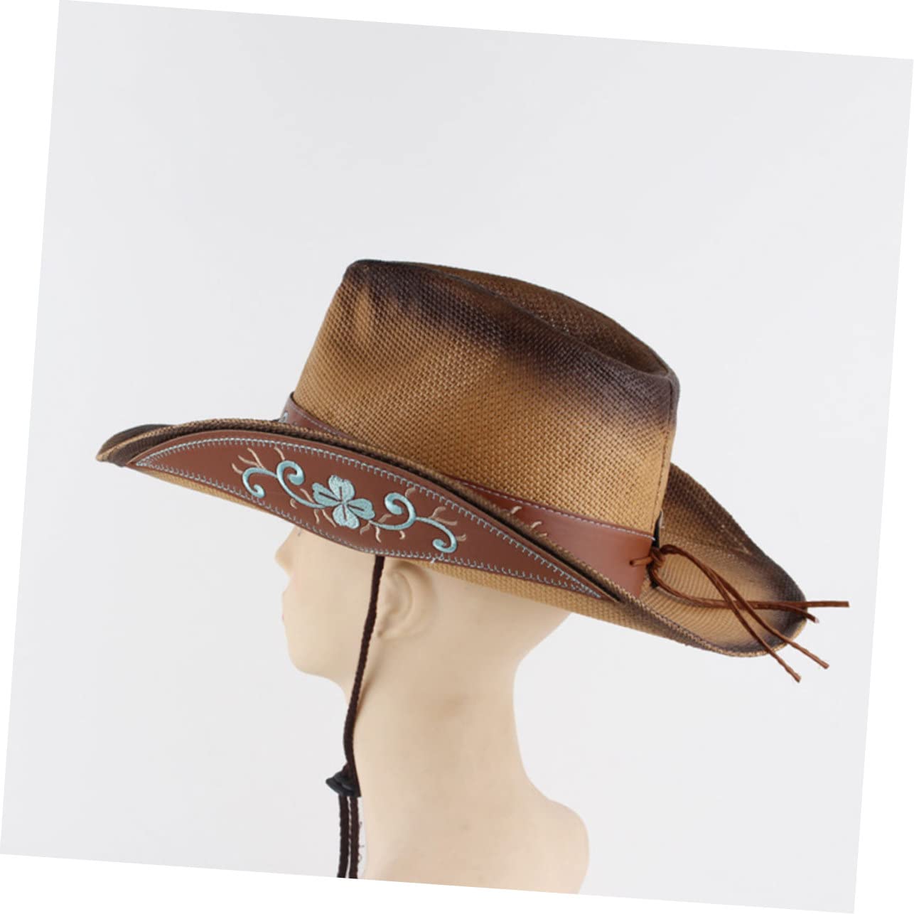 COLLBATH Sombrero Protección Solar de Verano para Mujer ala Ancha Plegable y Diseño Decorativo Adecuado para Camping y Deportes al Aire
