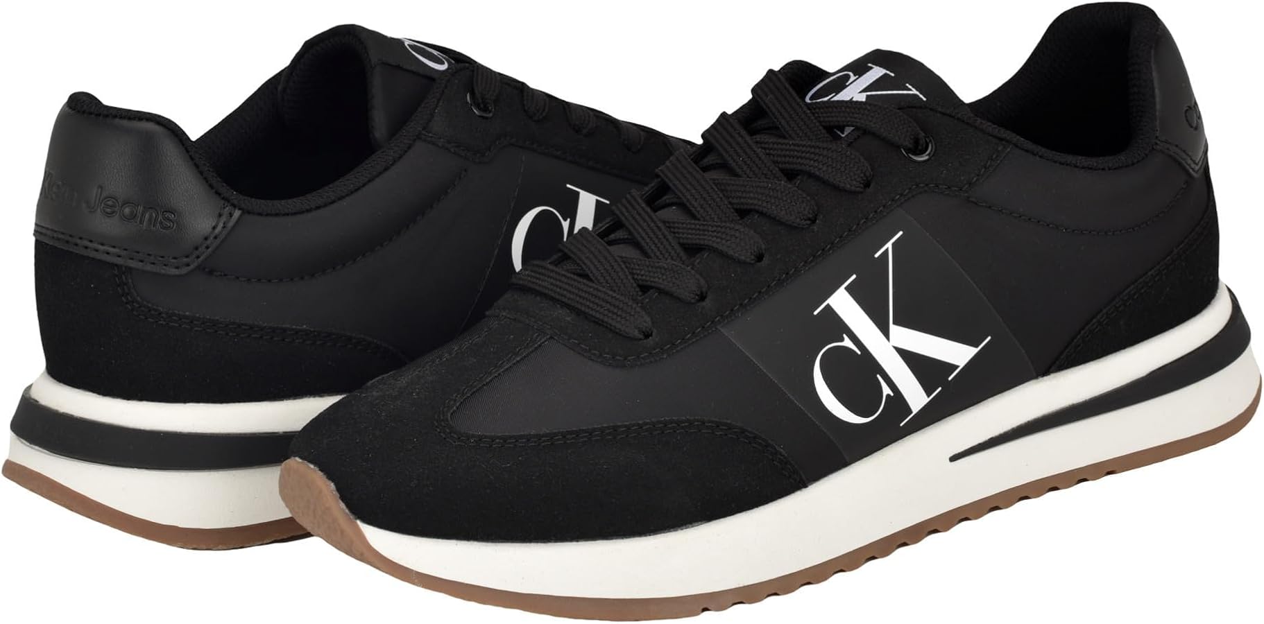 Amazon | Calvin Klein メンズ ペズランドスニーカー, ブラック, 9 