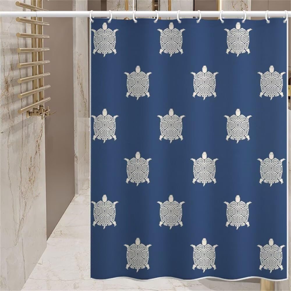 Rideau douche 180x180 fini les sols inondés et les moisissures tissu bleu étanche