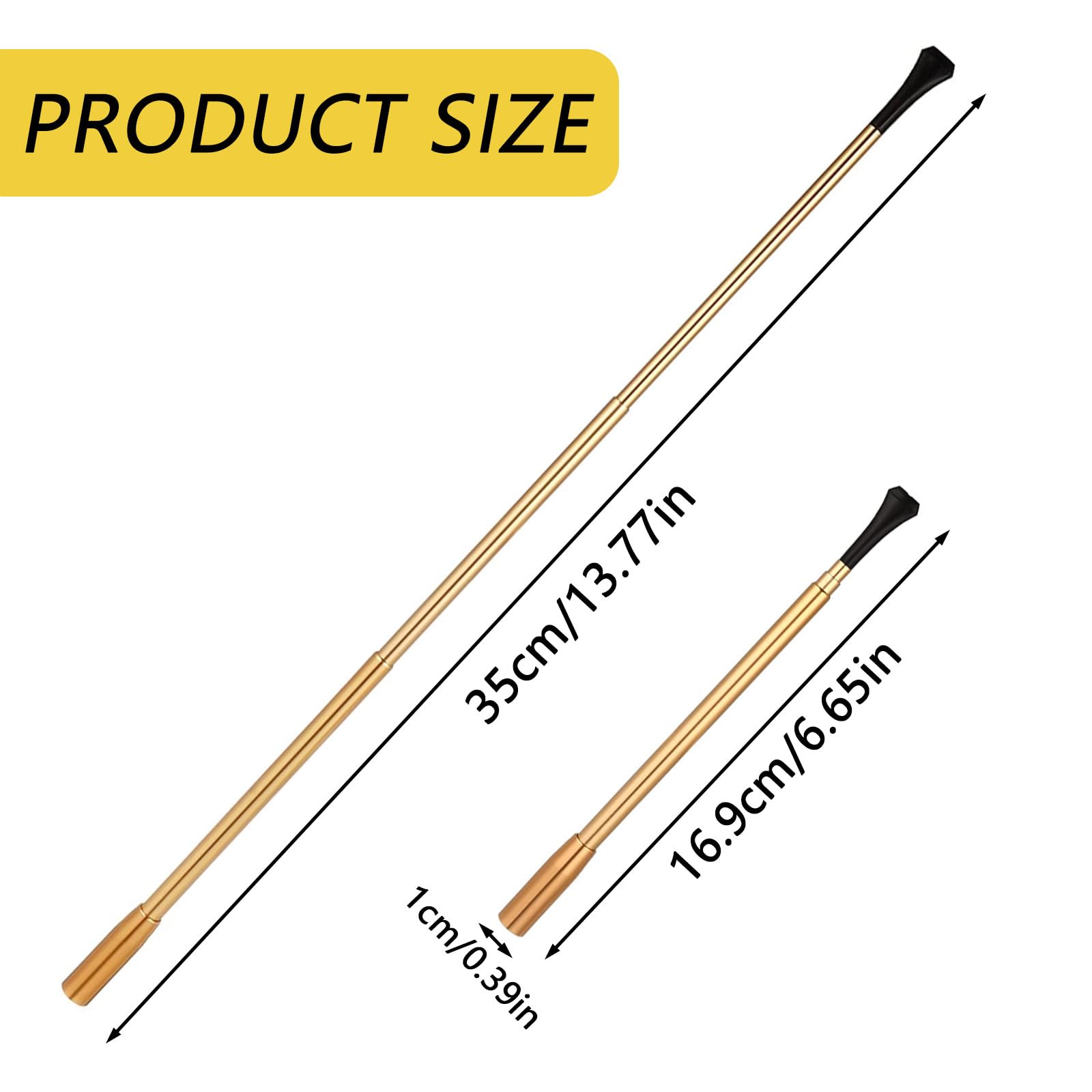 DYTHHN 3Pcs Retractable Cigarette Holder Durable Cosplay Holders Long Props Metal Classic Retro for Party Costume Accessory - Image 2