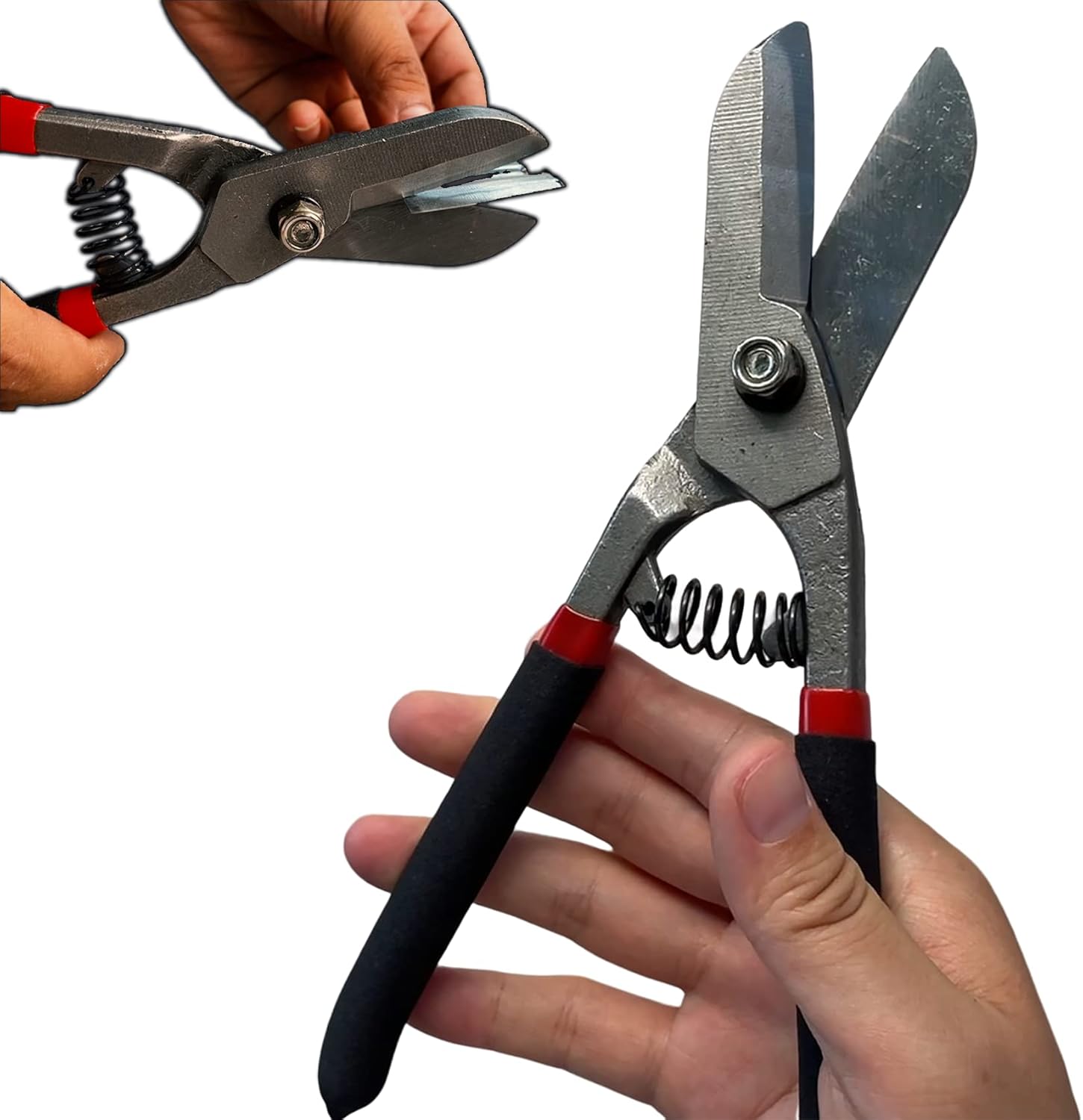 Metal Sheet Cutters 10.5 Inch,Tin Snips for Straight Cutting Metal