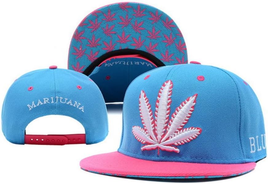 Marijiuana Baseball Cap Collection Large Blue