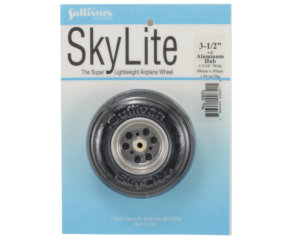 Sky Wheel w/Alum Hub 3.5 SUL851 Wheels Gear Retracts & Accys