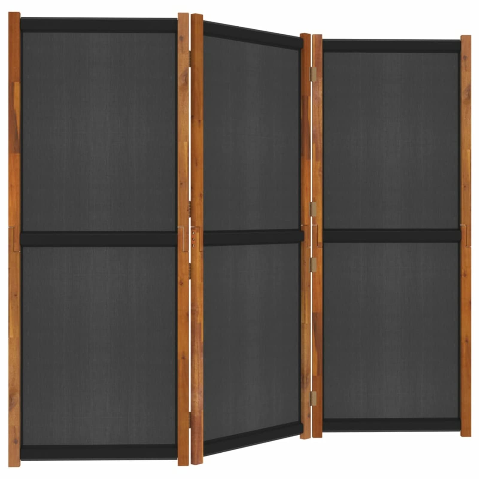 Homgoday 3-panelowy parawan czarny 210 x 180 cm, meble do wnętrz i na zewnątrz, wystrój domu, wyposażenie domu do wnętrz, sypialni, salonu, biura