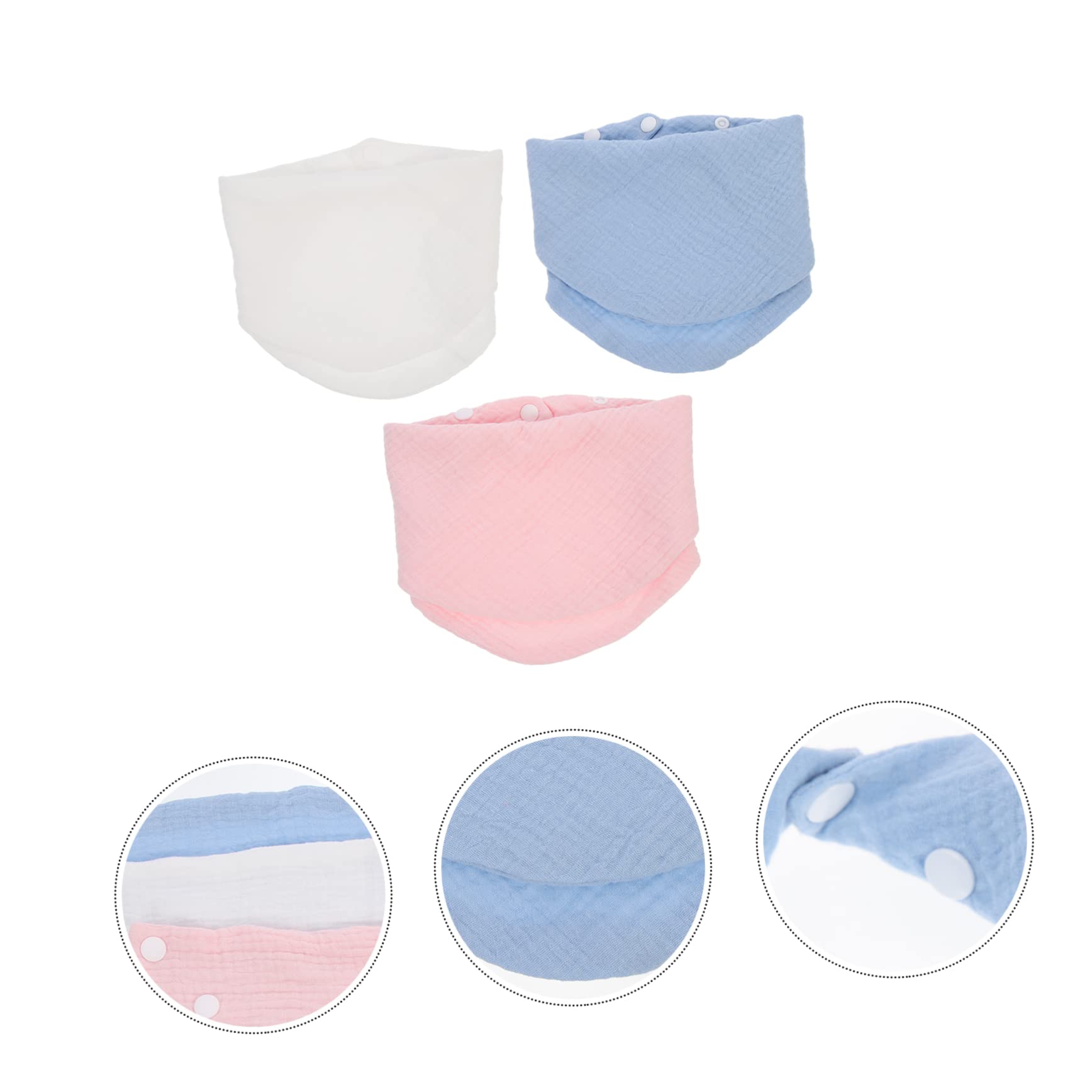 Abaodam 9pezzi Bavaglini Assorbenti Per Bavaglini Bandana Per Drool Design Protezione Per Abbigliamento Casa