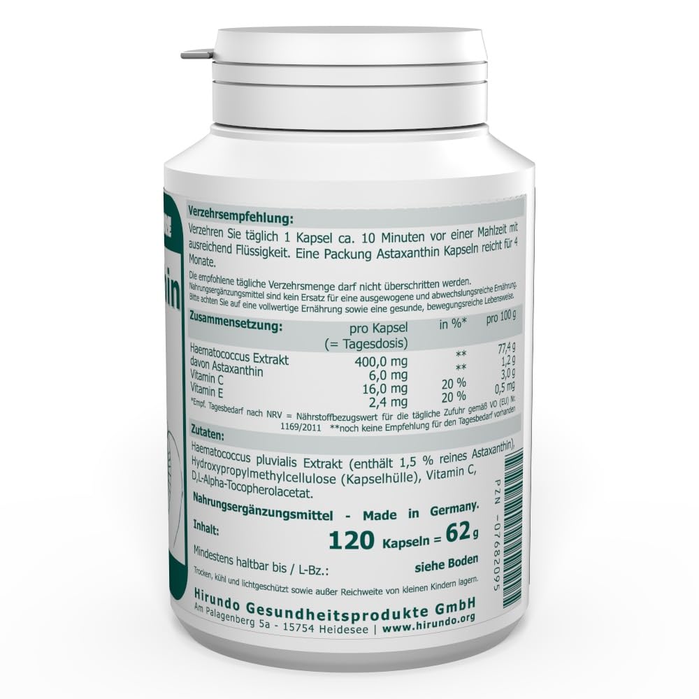 Astaxanthin 6 mg vegane Kapseln 120 Stk.
