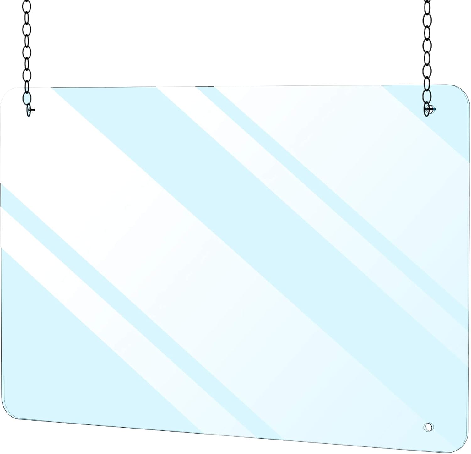 Hanging Sneeze Guard, Protective Shield for Counter