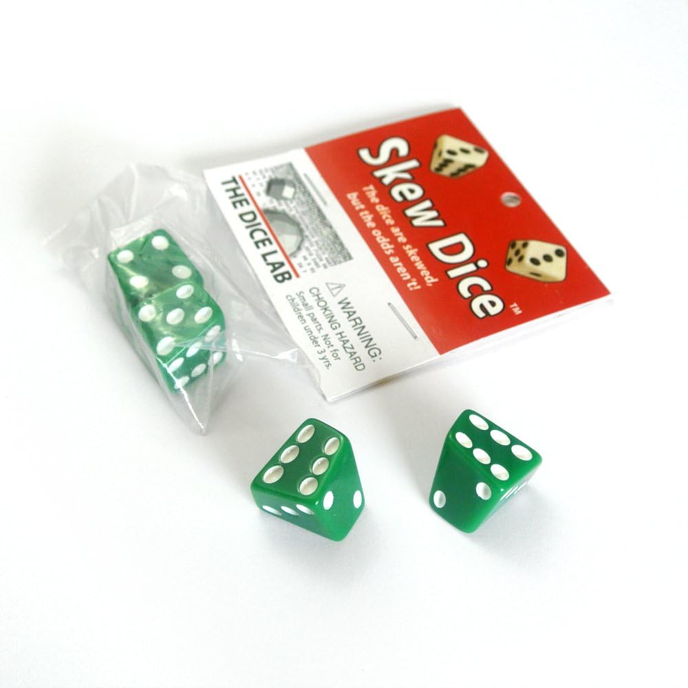 Skew Dice in Green Toys & Games