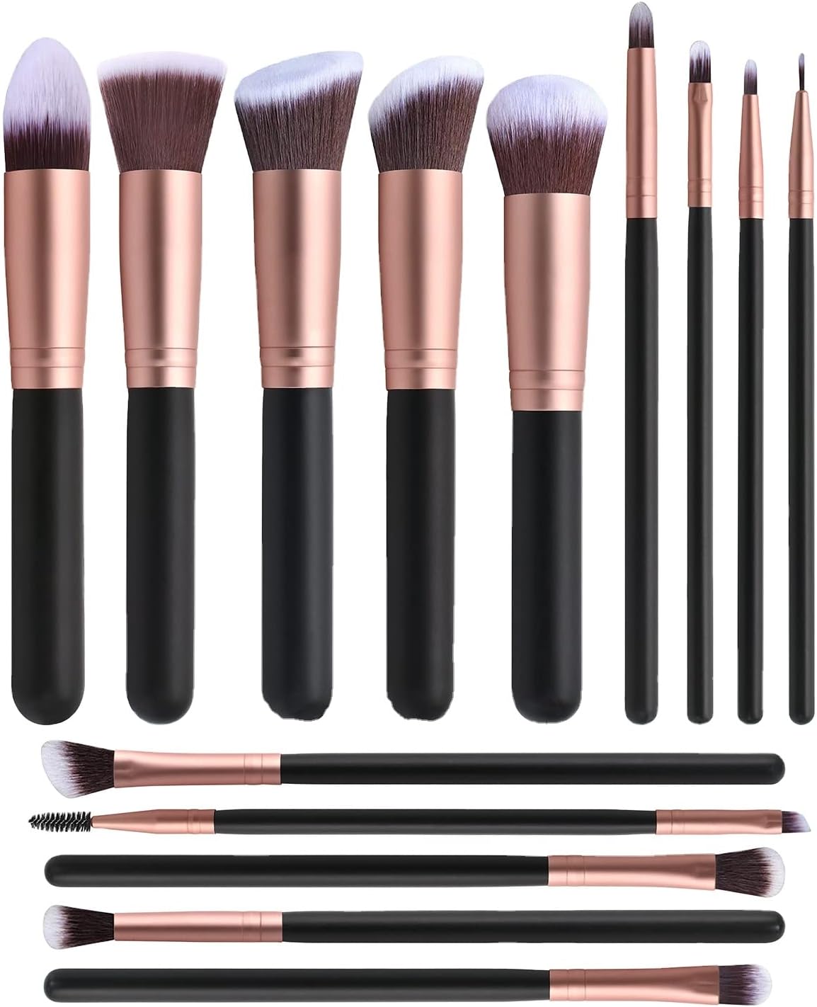 Professional Makeup Brush Set 14-piece Rose Gold