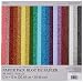 Darice 12-Inch by 12-Inch Core Dinations Glitter Silk Cardstock Assortment, 20 Sheet Per Package
