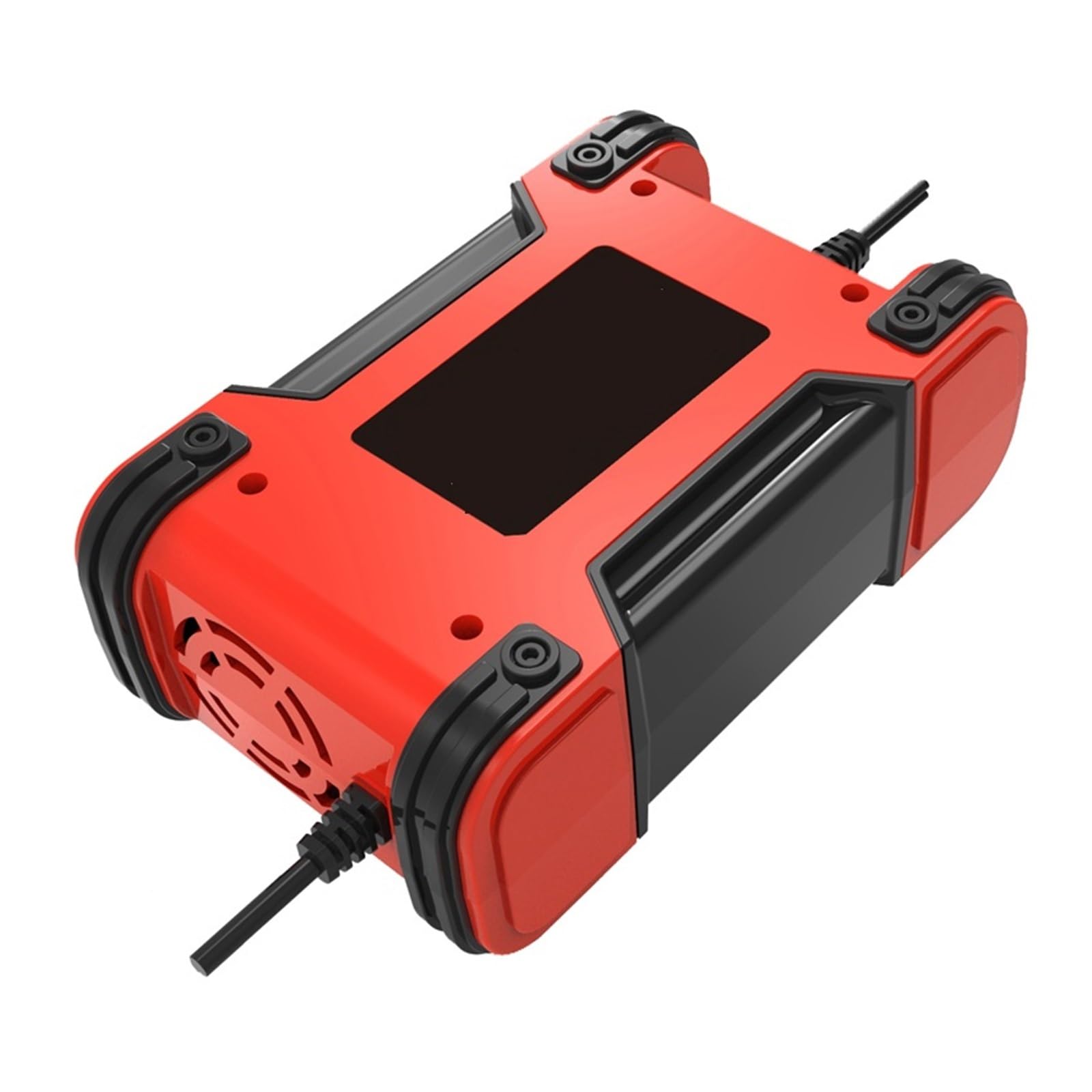 Cargador De Batería De Motocicleta De Coche Inteligente De 12V 6A For Auto Moto Gel De Plomo Ácido Carga Inteligente con Pantalla LCD Digital(Yellow)