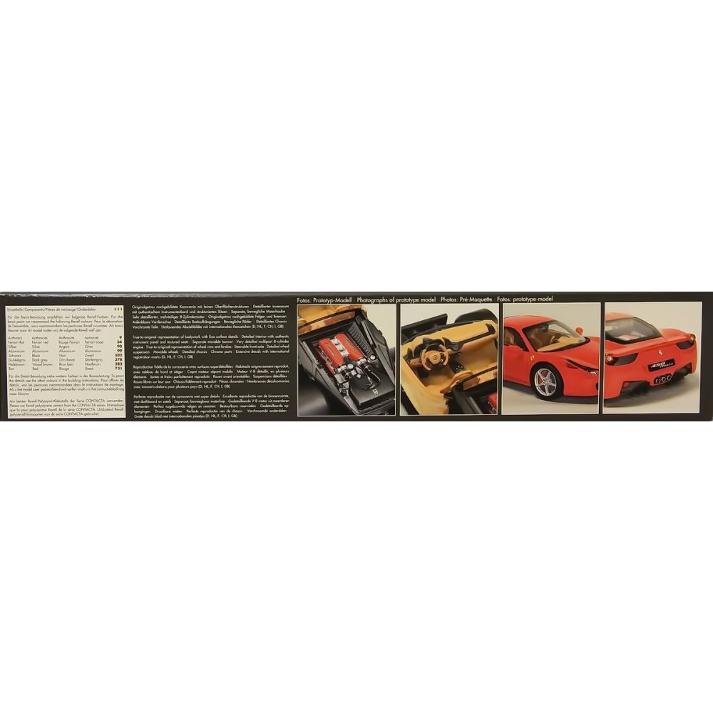 Amazon | ドイツレベル 1/24 フェラーリ458 Italia プラモデル